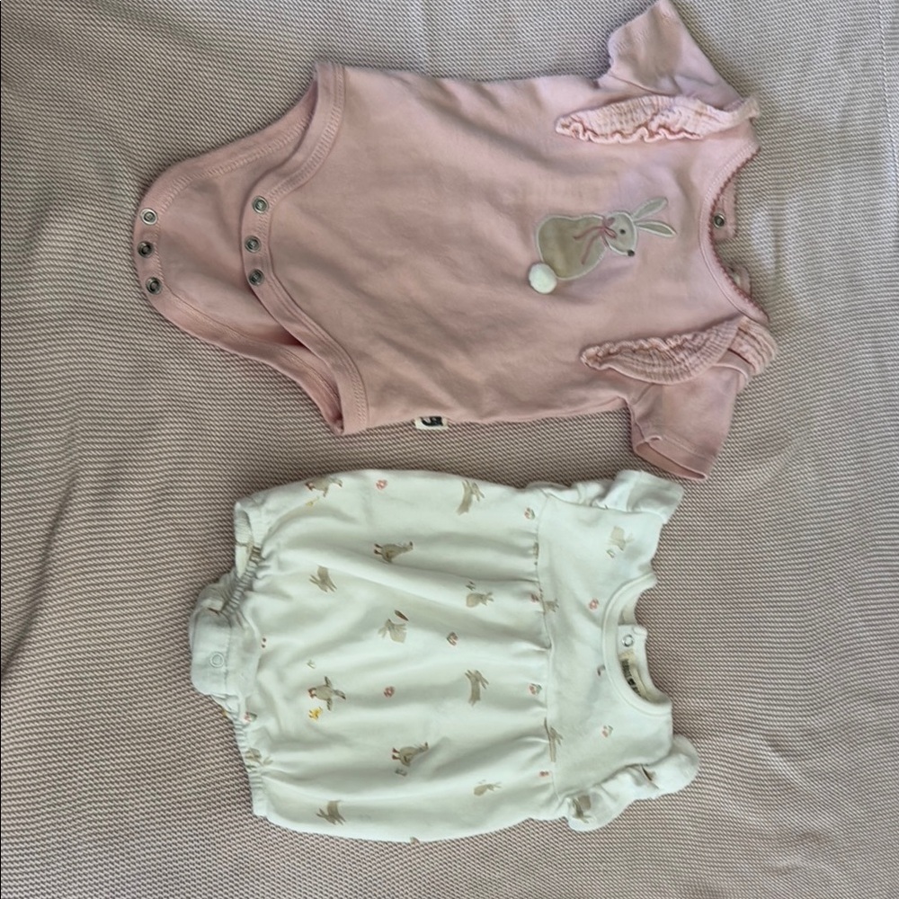 Charming Pink and White One Piece Set
